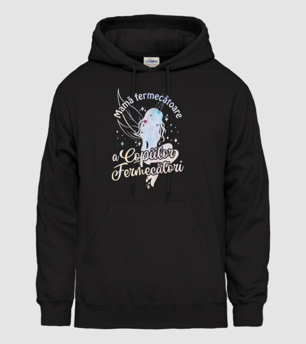 Mamă fermecătoare a copiilor fermecători model negru pe tricou