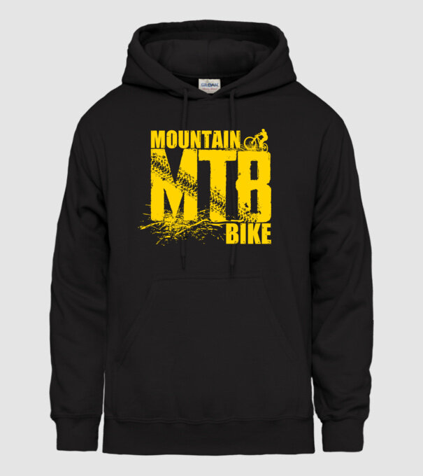 MTB model negru pe tricou