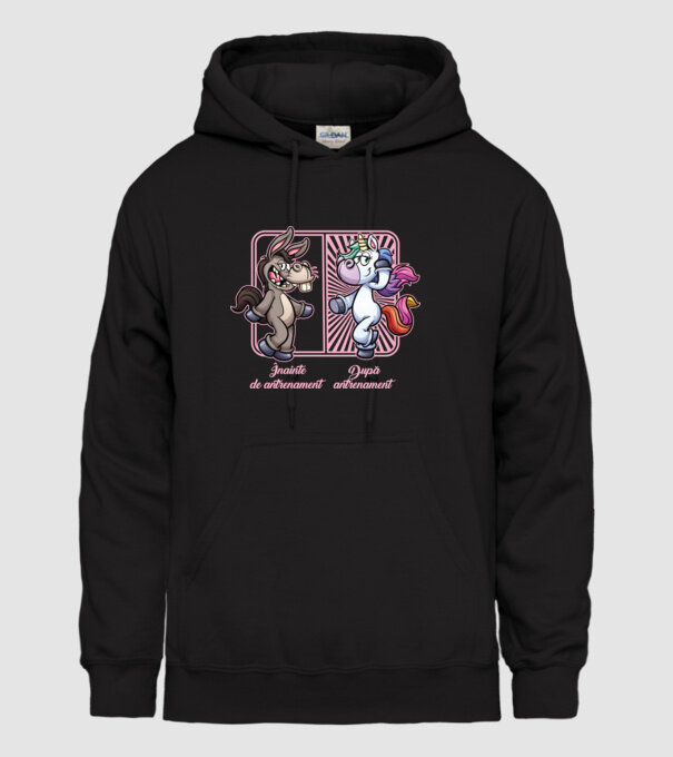 inainte de antrenament model negru pe tricou