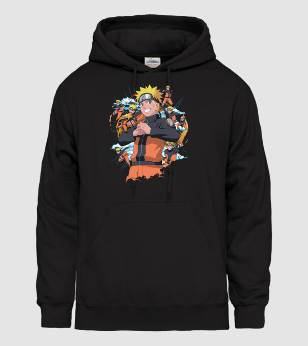 NARUTO model negru pe tricou