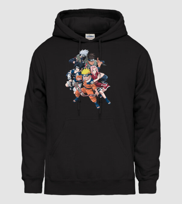 NARUTO model negru pe tricou