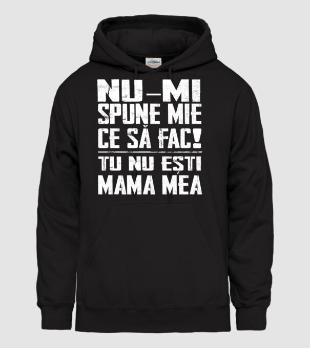 ne-mondd-meg-mit-csinaljak-ANYA-FEHER-RO model negru pe tricou