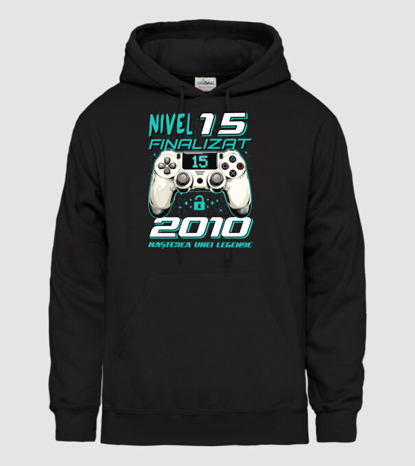 Nivel finalizat 15 2010 model negru pe tricou