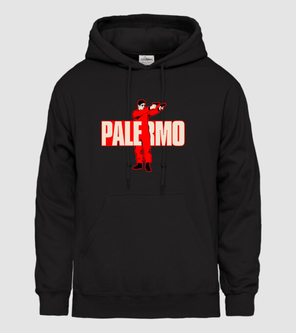 palermo la casa de papel model negru pe tricou