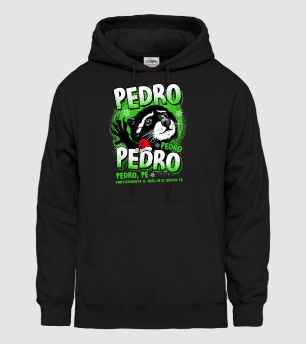Pedro pedro christmas model negru pe tricou