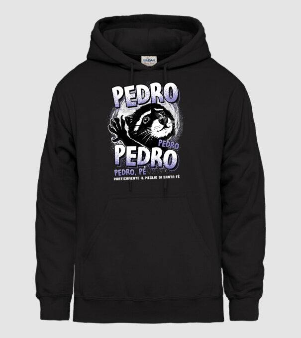 PEDRO PEDRO PEDRO model negru pe tricou