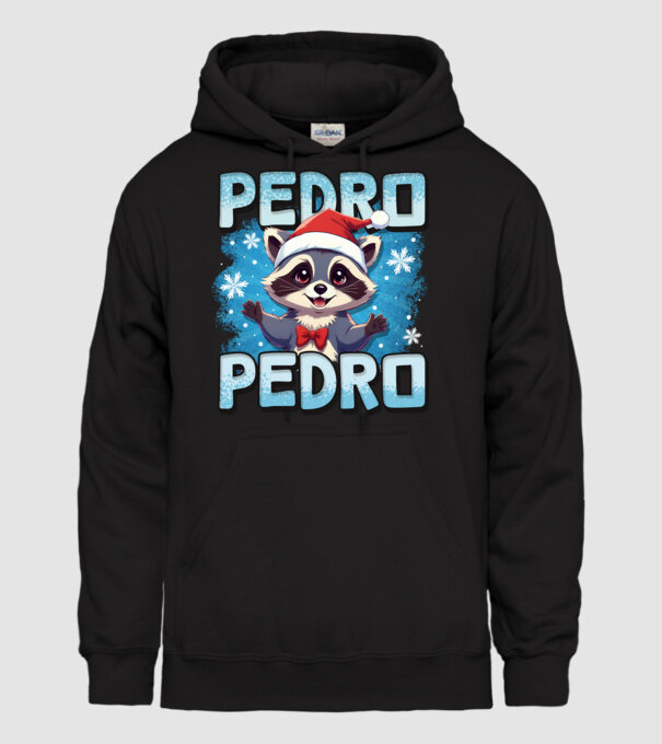Pedro pedro retro xmas model negru pe tricou
