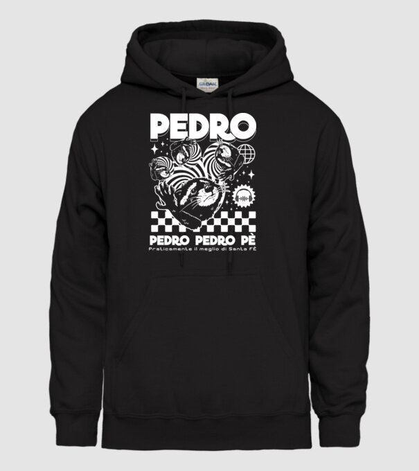 Pedro techno model negru pe tricou