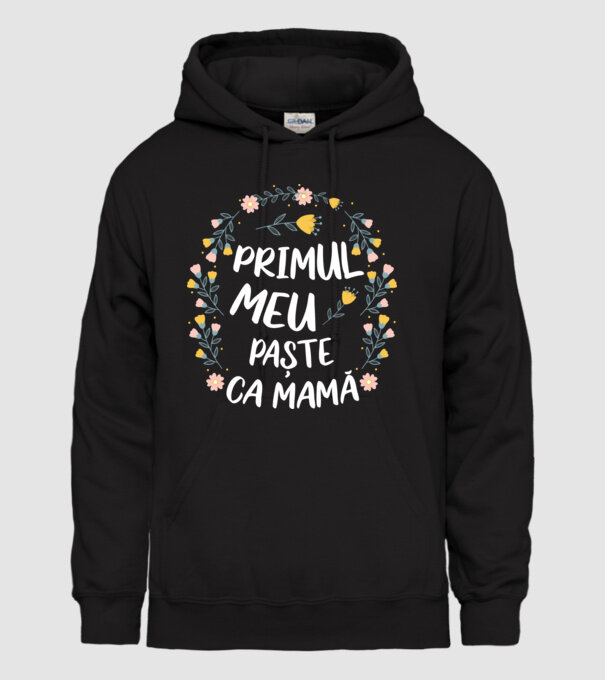 Primul meu Paște ca mamă model negru pe tricou