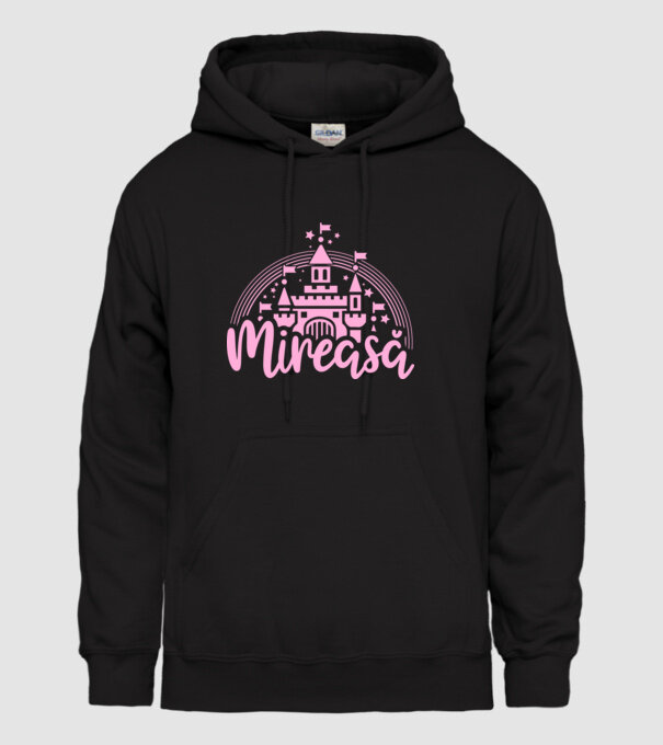 Prinţesă mireasă model negru pe tricou