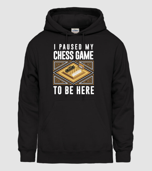 Pused my chess game model negru pe tricou