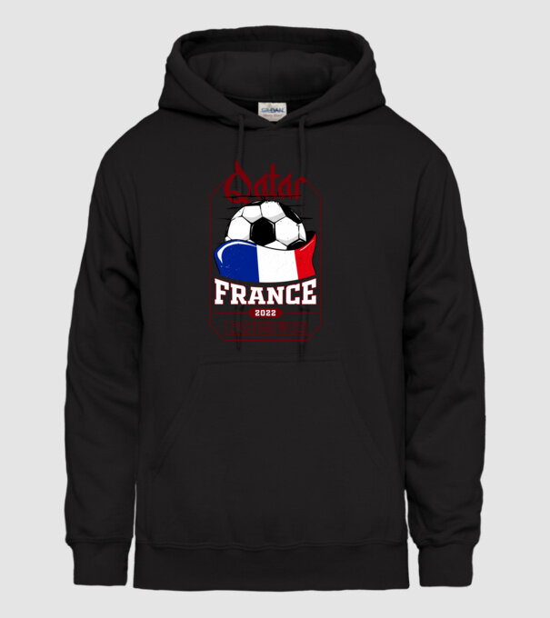 Qatar teams France model negru pe tricou