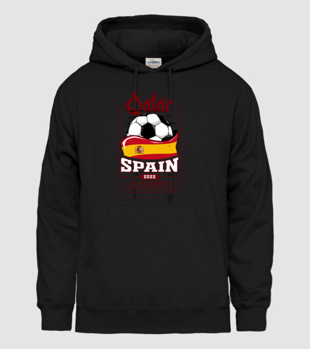 Qatar teams Spain model negru pe tricou