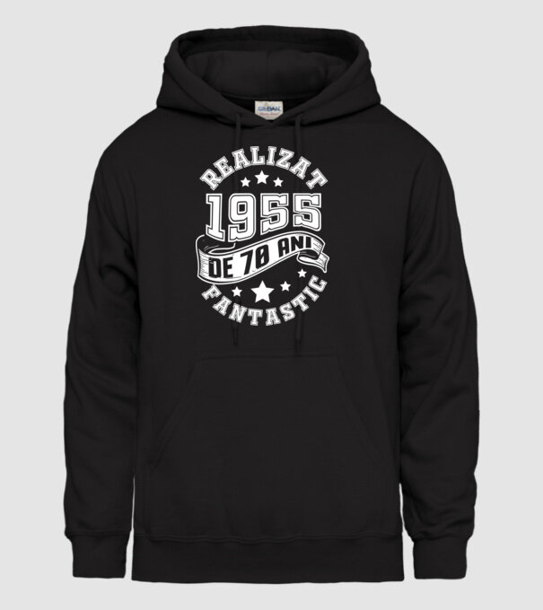 Realizat de fantastic - 1955 model negru pe tricou