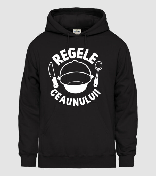 Regele - ceaunului! model negru pe tricou