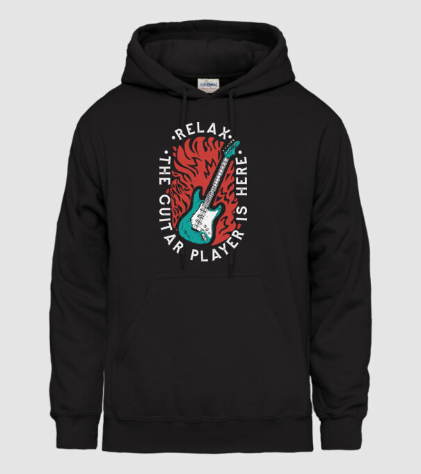Relax model negru pe tricou