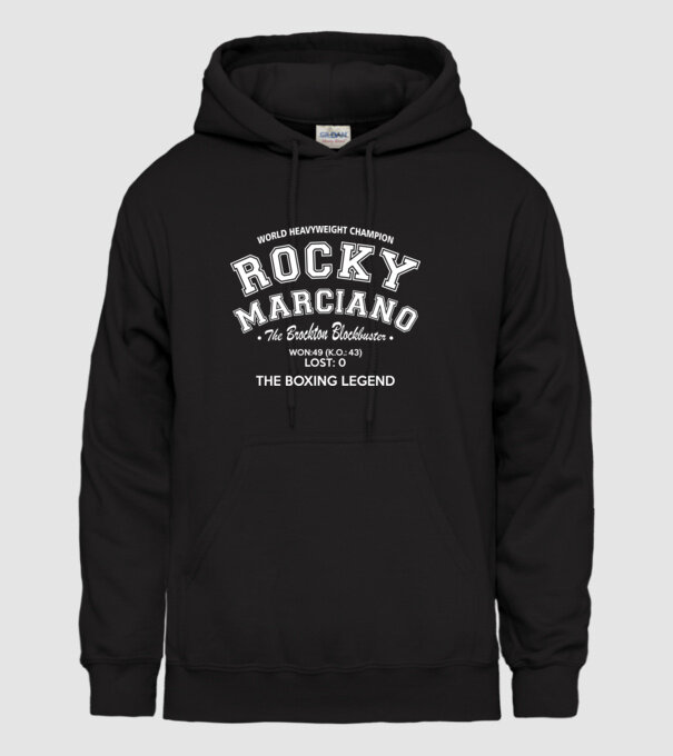 Rocky Marciano model negru pe tricou