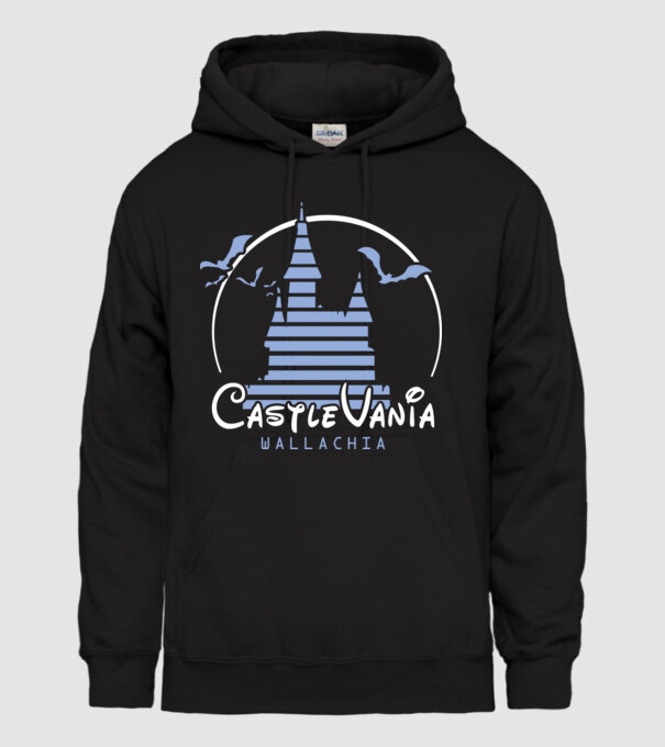 România CastleVania model negru pe tricou