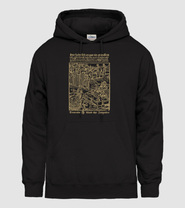 România Dracula model negru pe tricou