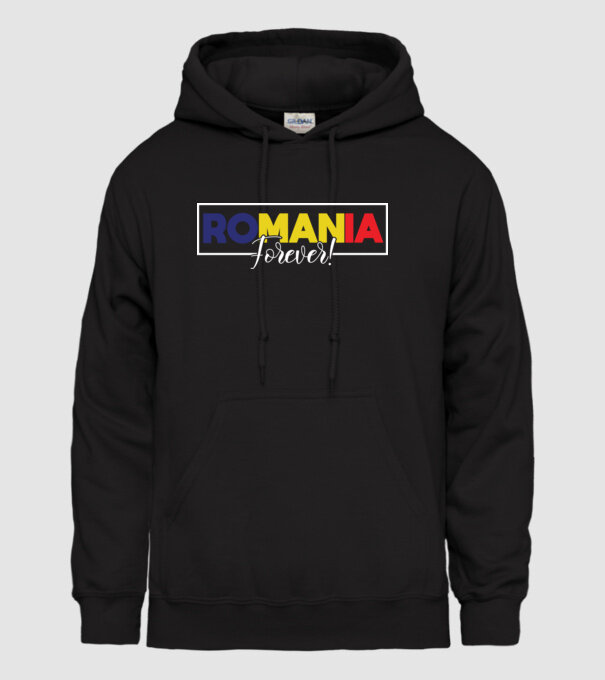 Romania forever model negru pe tricou