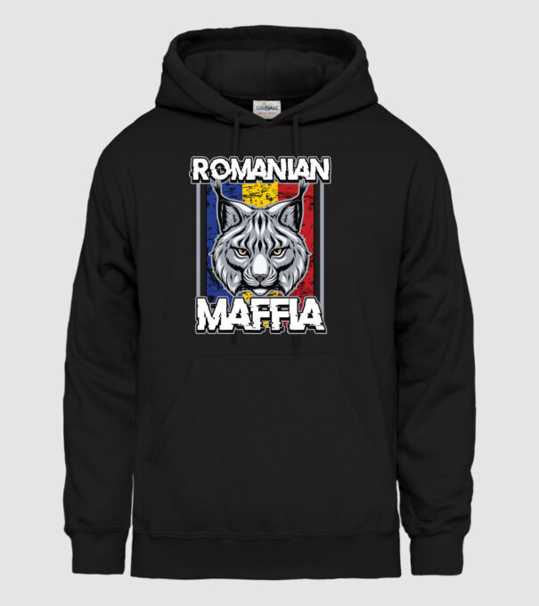România maffia model negru pe tricou