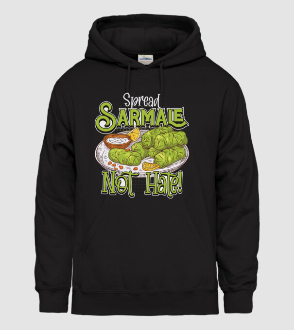 România Sarmale model negru pe tricou