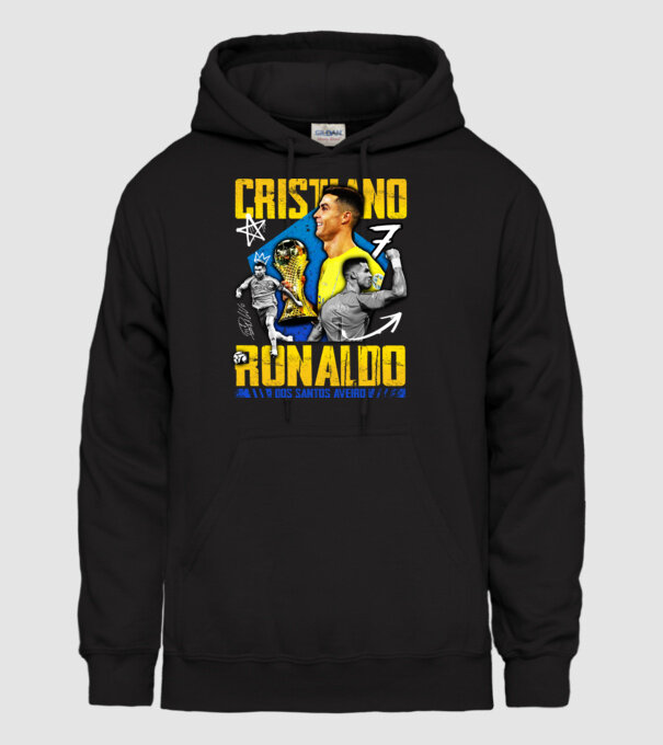 Ronaldo tribute model negru pe tricou