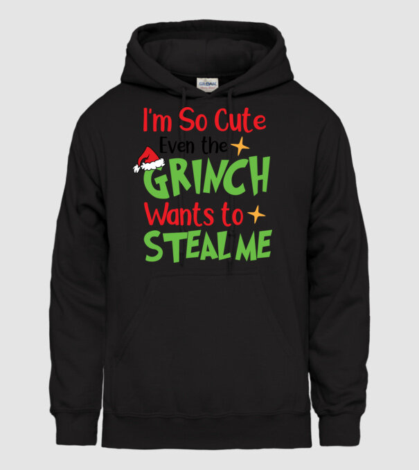 So cute Grinch model negru pe tricou