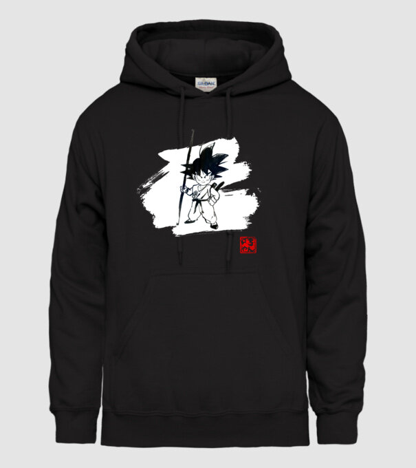 son goku art model negru pe tricou