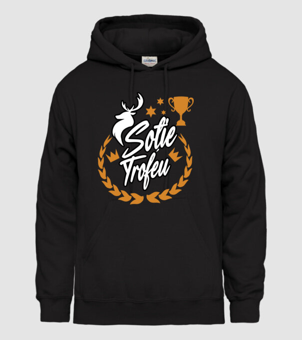 Soție trofeu model negru pe tricou