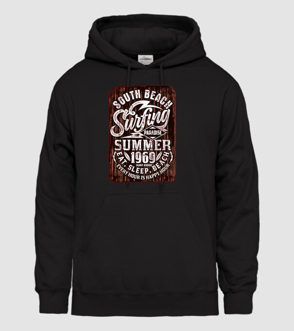 South Beach model negru pe tricou
