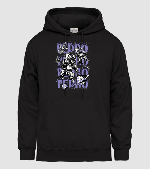SPACE PEDRO model negru pe tricou