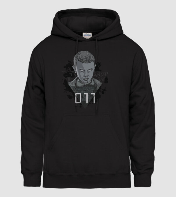 Stranger Things model negru pe tricou