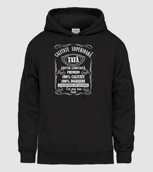 Tată Premium - ediție limitată model negru pe tricou