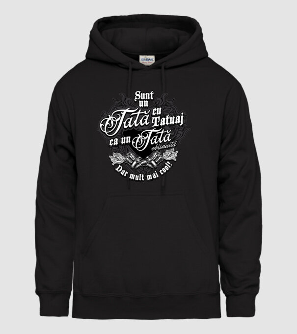 Sunt o mamă cu tatuaj, ca o mamă obișnuită, dar mult mai cool! model negru pe tricou