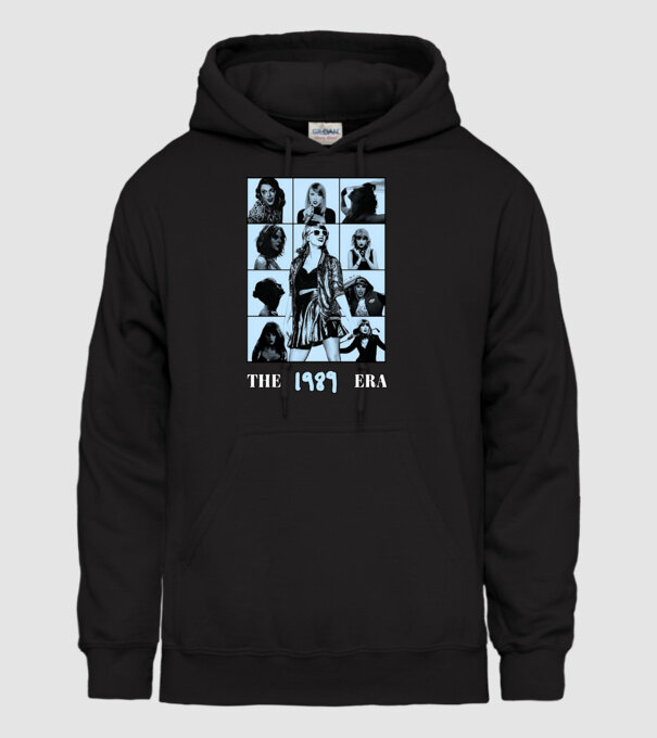Taylor Swift ERAS blue model negru pe tricou
