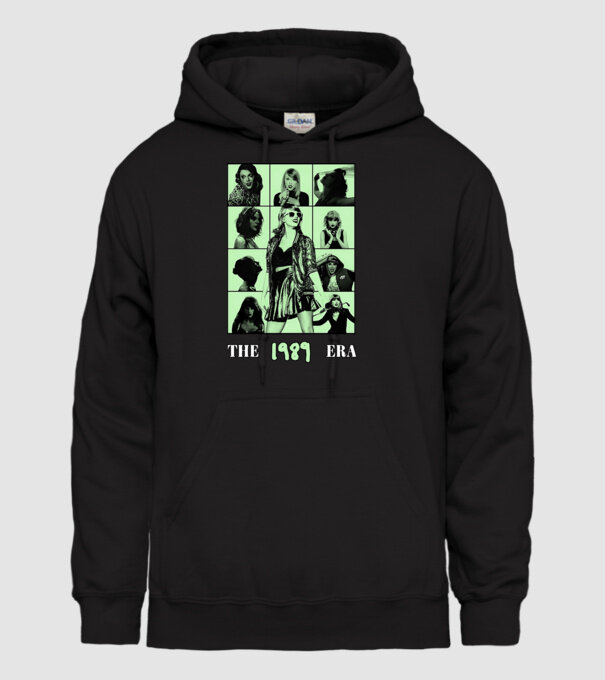Taylor Swift ERAS green model negru pe tricou