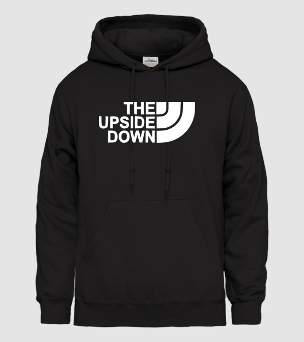 the upside down model negru pe tricou