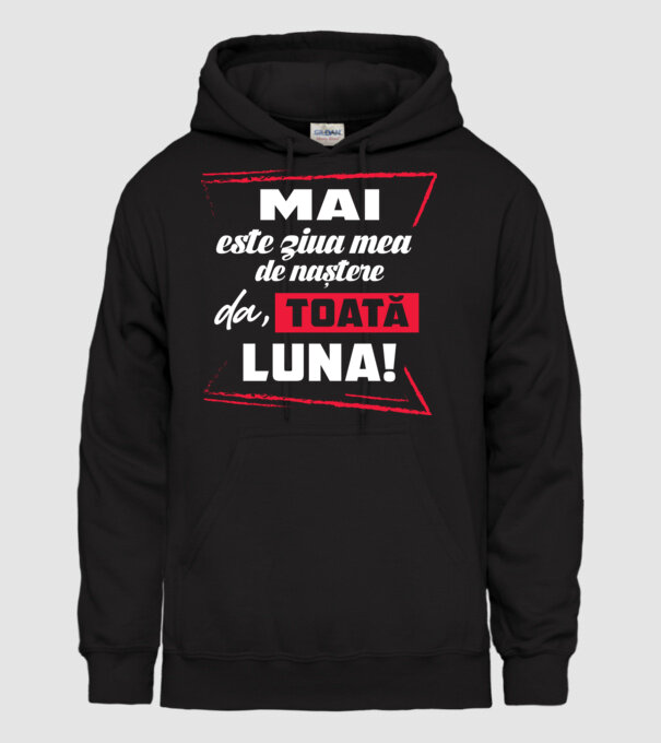 Toată luna MAI model negru pe tricou
