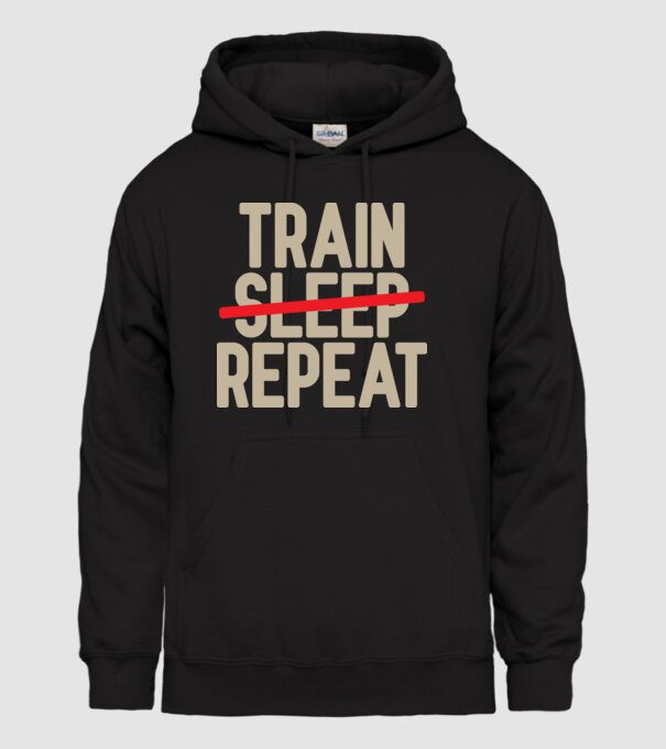 Train repeat model negru pe tricou