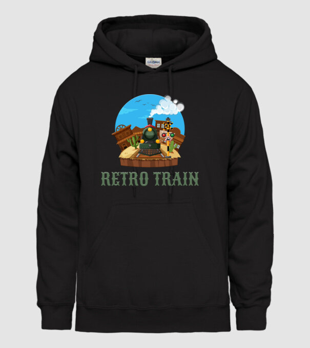 Trenuri model negru pe tricou