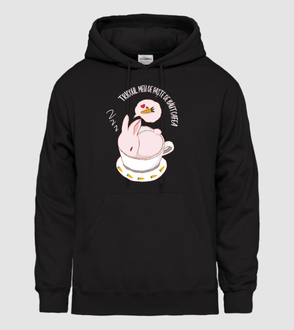 tricoul meu de Paște de băut cafea model negru pe tricou