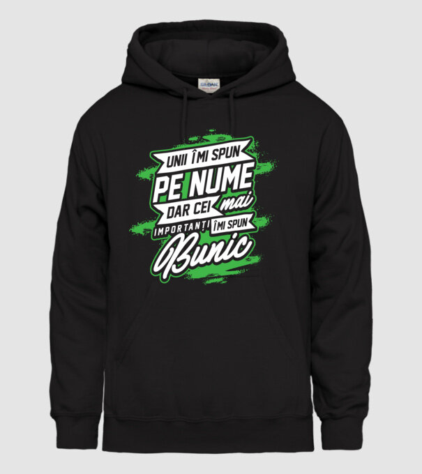 Unii îmi spun pe nume, dar cei mai importanți îmi spun bunic model negru pe tricou