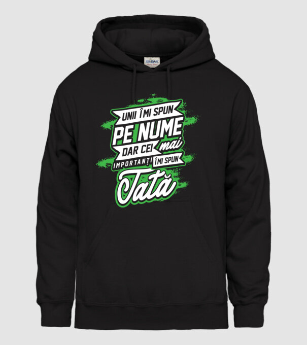 Unii îmi spun pe nume, dar cei mai importanți îmi spun tată model negru pe tricou