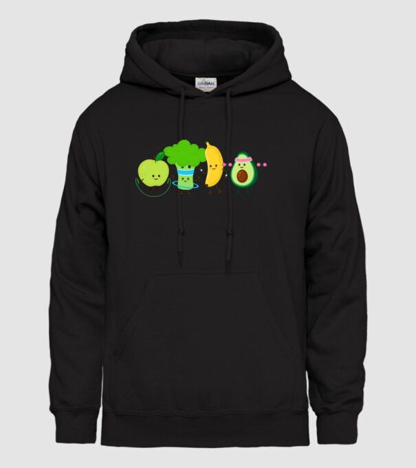 Vegan model negru pe tricou