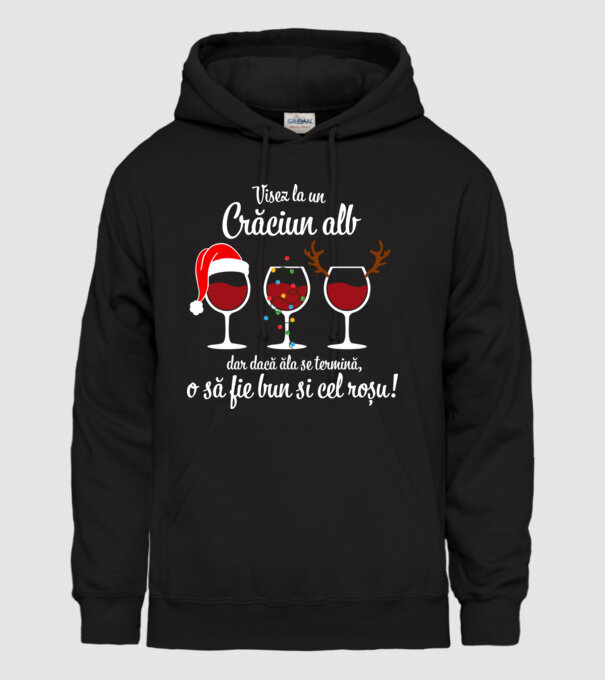 Visez la un Crăciun alb, dar dacă ăla se termină, o să fie bun si cel roșu model negru pe tricou