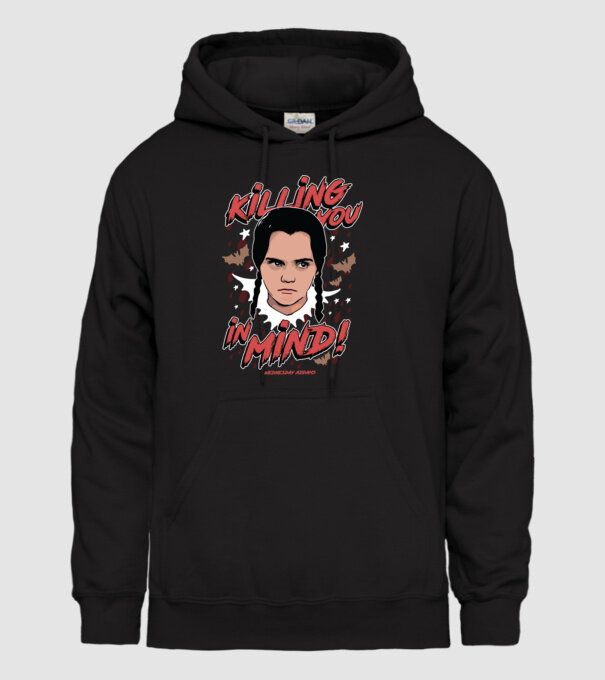 WEDNESDAY Killing You in my mind model negru pe tricou