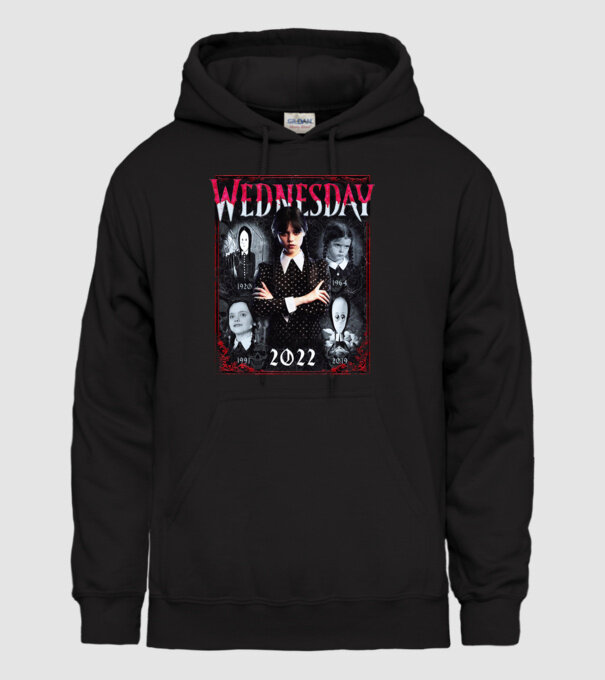 WEDNESDAY multi all time model negru pe tricou