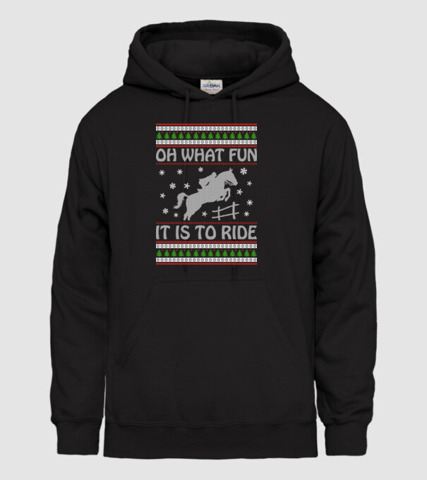 What Fun is to ride - Horse model negru pe tricou