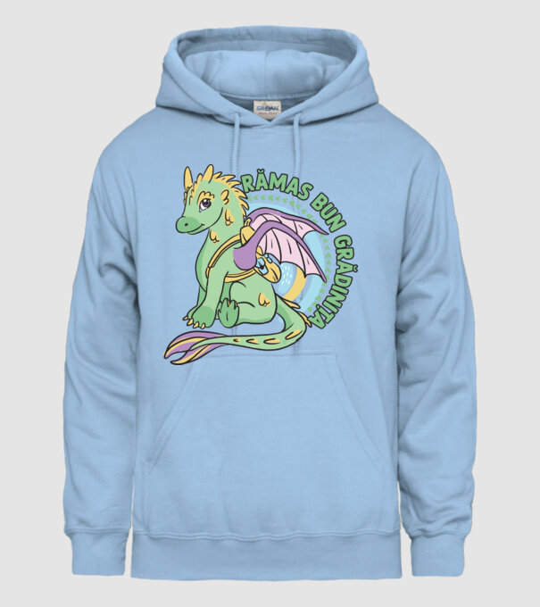 Rămas bun grădiniță model albastru deschis pe tricou